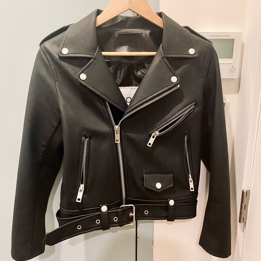 Black Moto Jacket Korean Brand